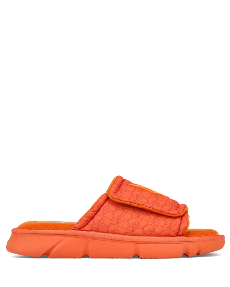 Orange Naked Wolfe Alaska Men\'s Slides | UAA8092UW