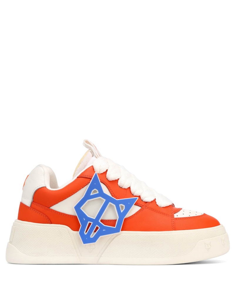 Orange Naked Wolfe Kosa Men's Sneakers | ADZ1659NU