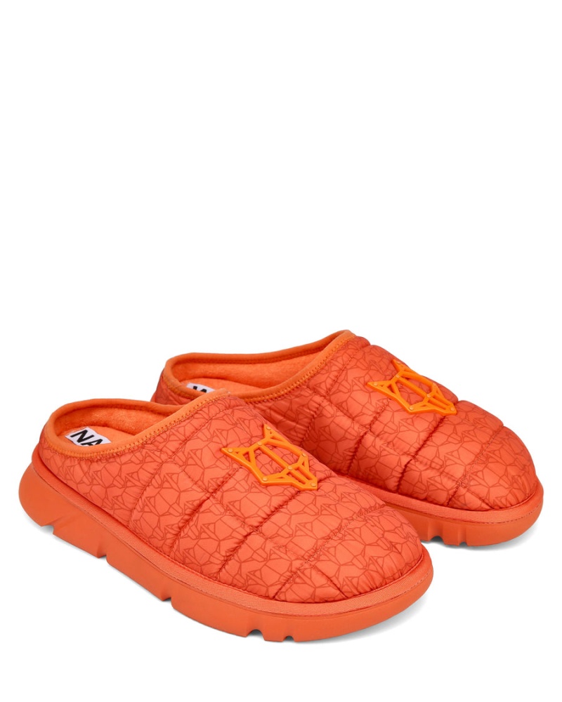 Orange Naked Wolfe Montana Men's Slippers | EHL9925NG