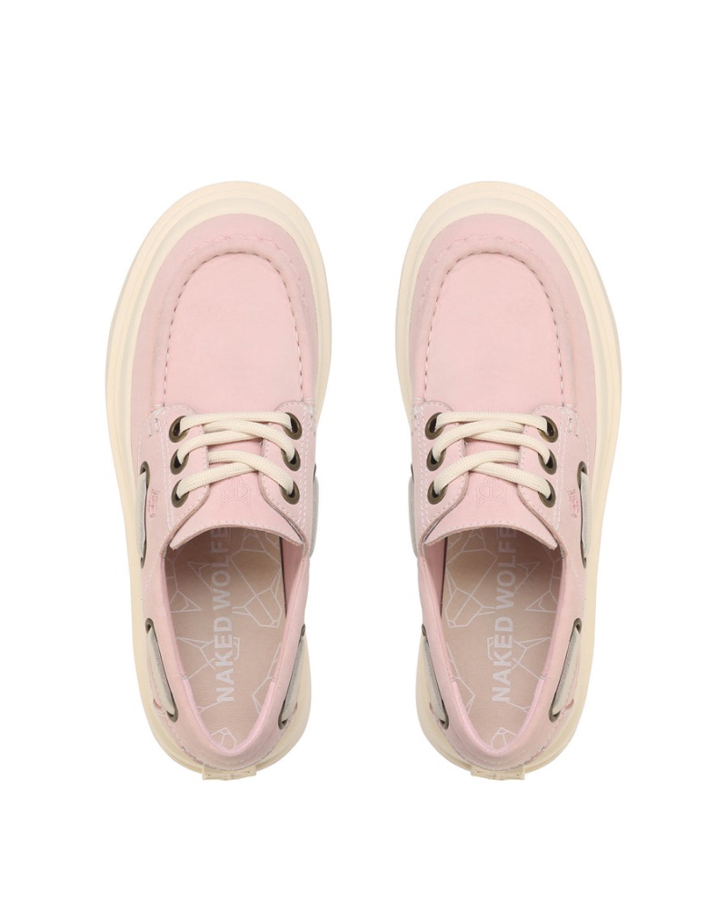 Pink Naked Wolfe Dock Men's Loafers | AHZ5858VK