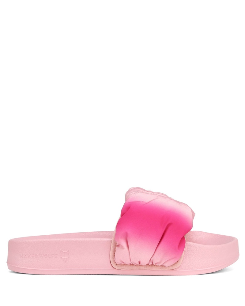 Pink White Naked Wolfe Coast Women\'s Sandals | XHH10097WD