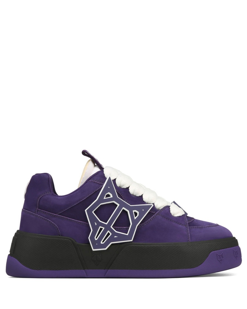 Purple Black Naked Wolfe Kosa Men's Sneakers | NUC6869UH