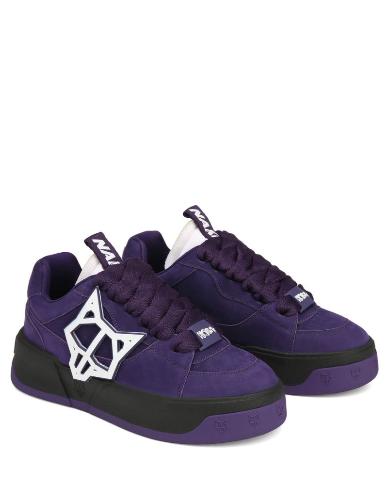 Purple Black Naked Wolfe Kosa Men's Sneakers | NUC6869UH