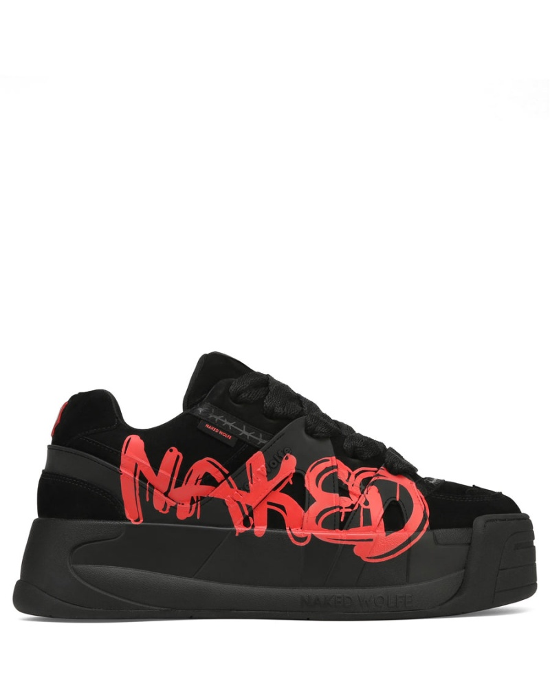 Red Naked Wolfe Slide Men's Sneakers | OCX18JX