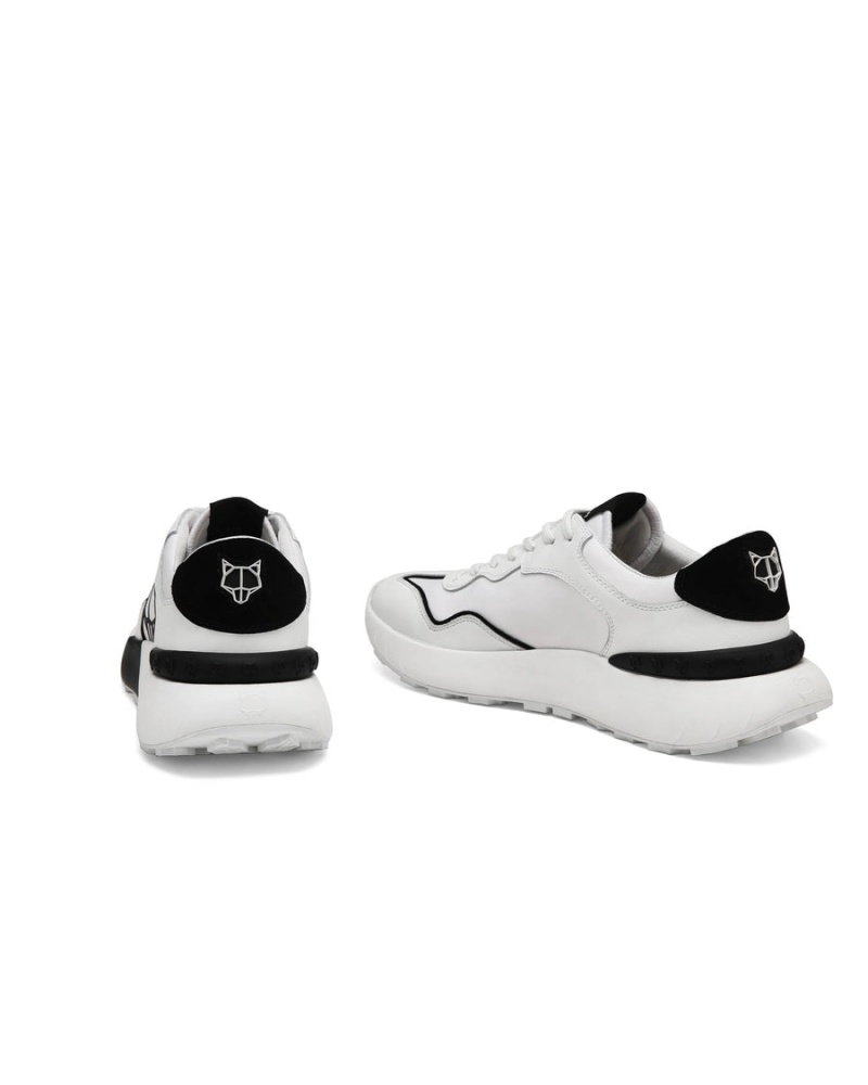 White Black Naked Wolfe Drought Men's Sneakers | OHT7844AU