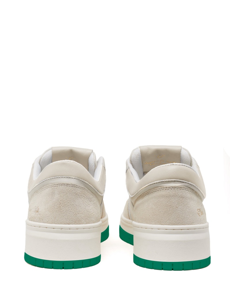 White Green Naked Wolfe CM-01 Leather Suede Men's Sneakers | YDW7468MD