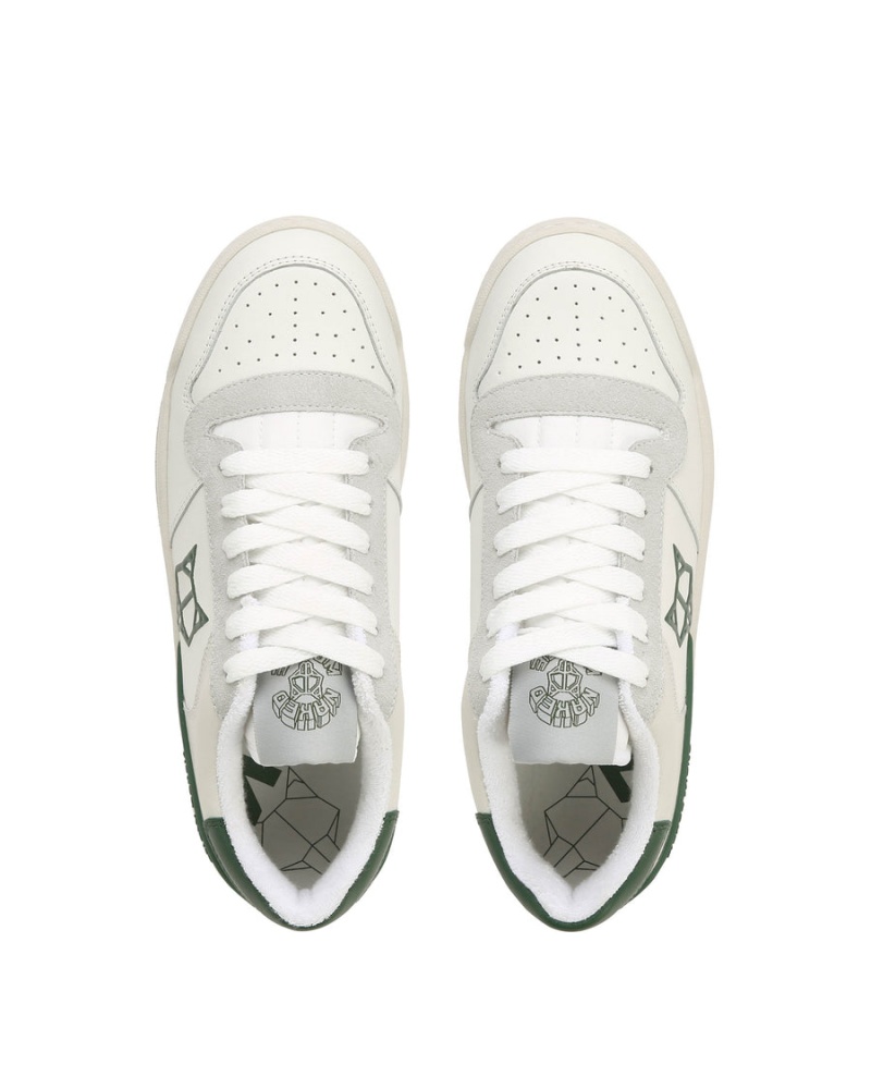 White Grey Green Naked Wolfe Ravenn Women's Sneakers | MEV1511FH