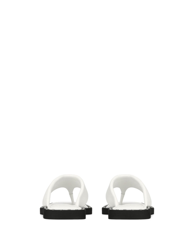 White Naked Wolfe Danni Leather Women's Sandals | EKO9072PQ