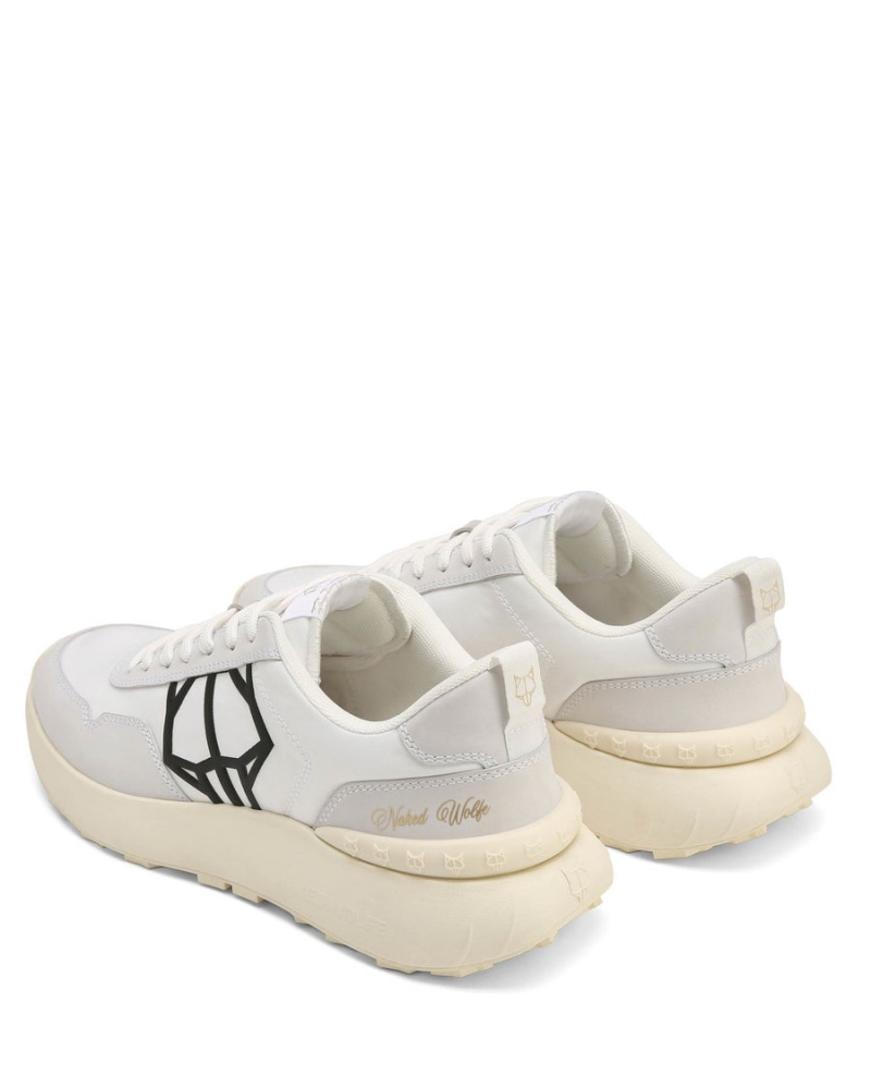 White Naked Wolfe Doubt Nylon Men's Sneakers | VJW2962MV