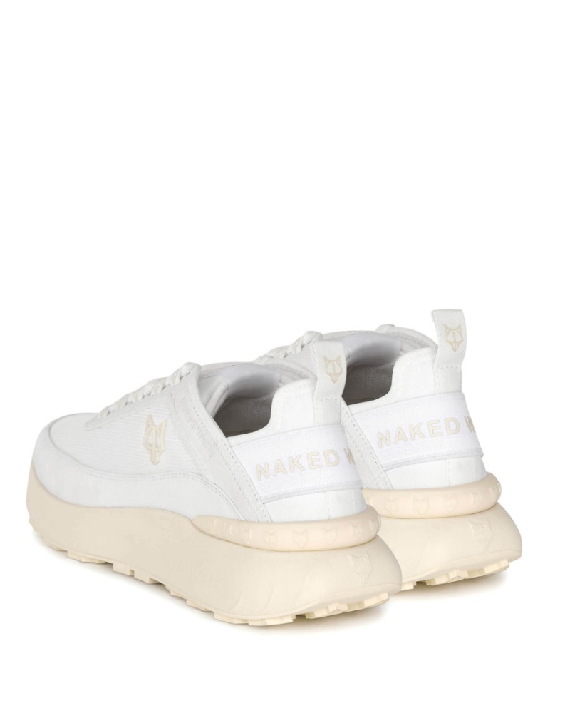 White Naked Wolfe Drip Nylon Men's Sneakers | CZF7499MB