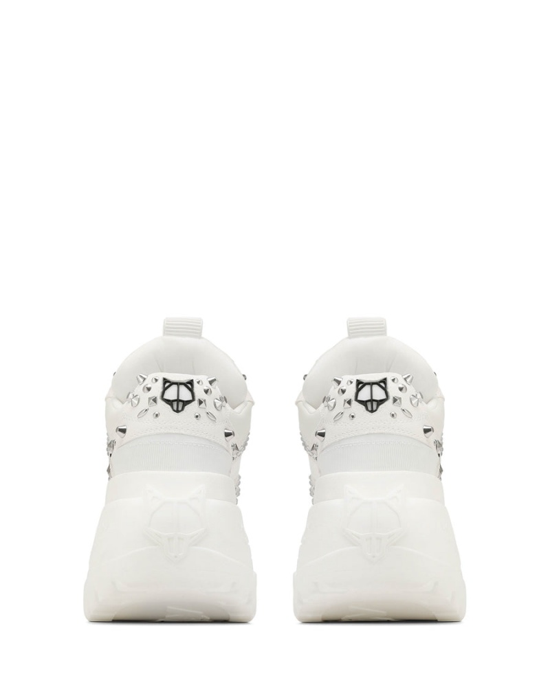 White Naked Wolfe Fantasy Diamonds Women's Sneakers | KTO6414ZP