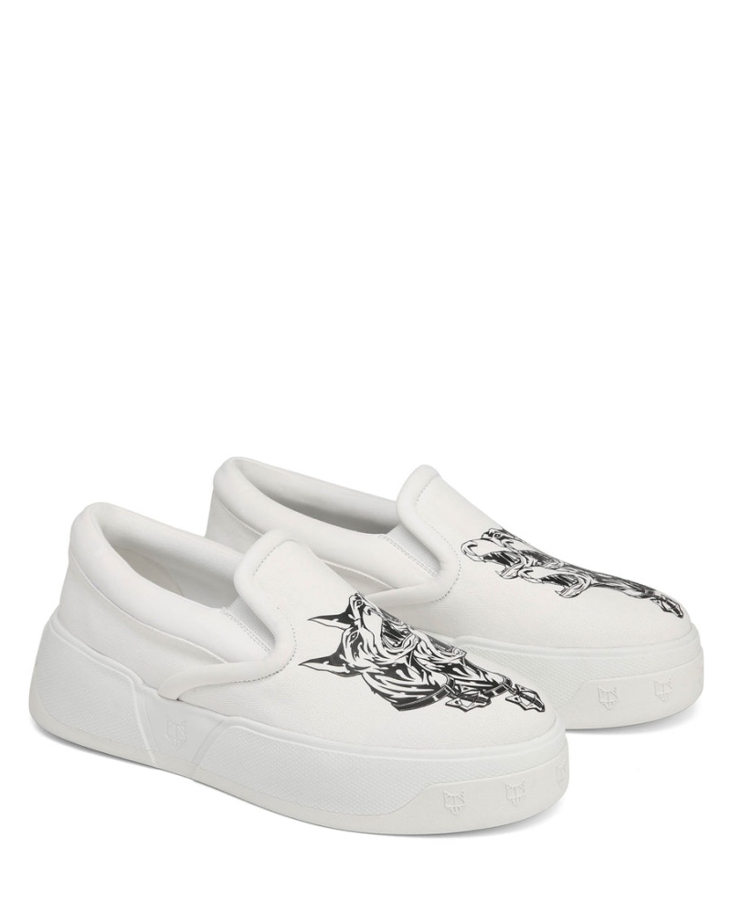 White Naked Wolfe Killer Men's Sneakers | TUK7339TT