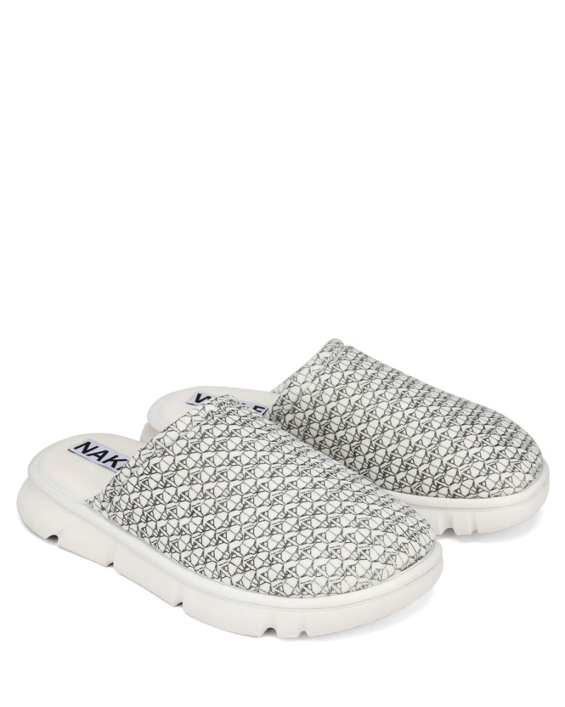 White Naked Wolfe Ohio Men's Slippers | KKE6067DJ