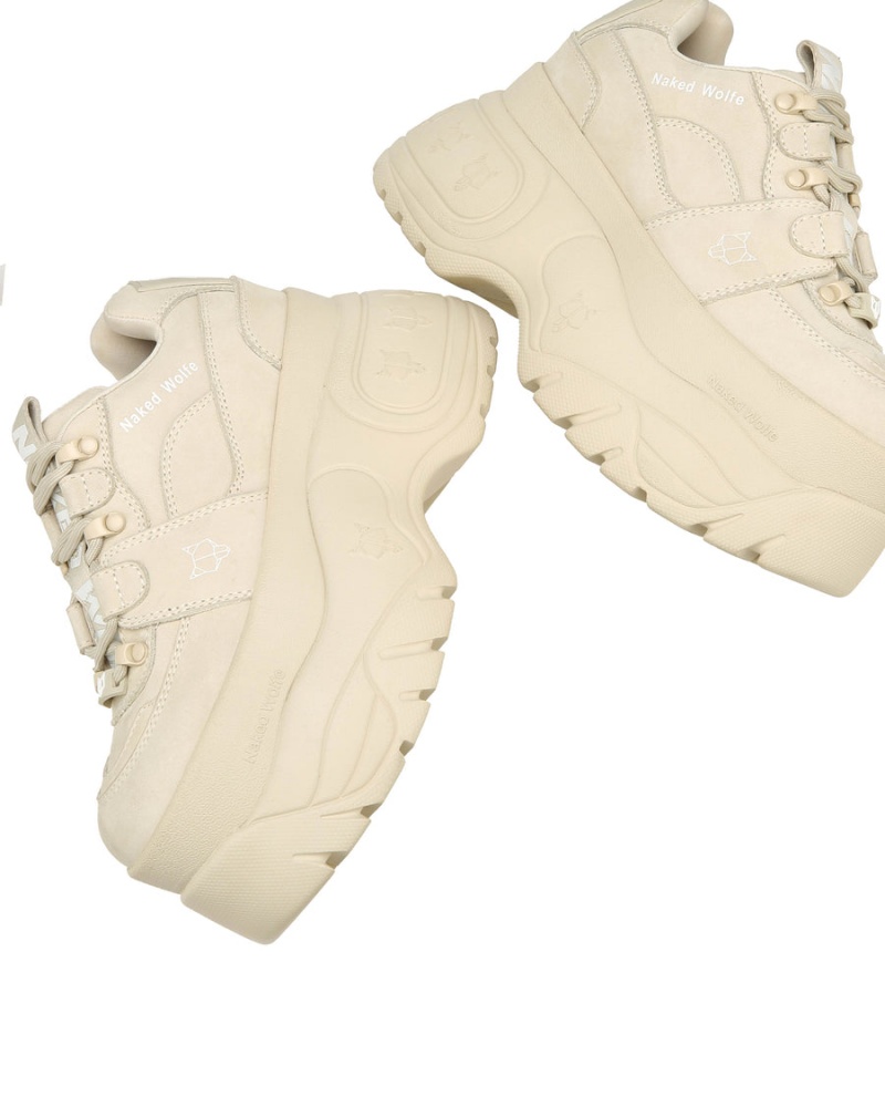 White Naked Wolfe Sinner Women's Sneakers | ESW9665QJ