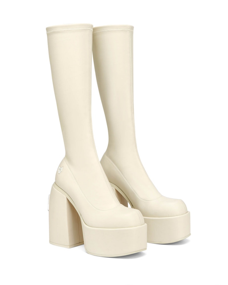 White Naked Wolfe Spice Stretch Women's Boots | PGW6337JR