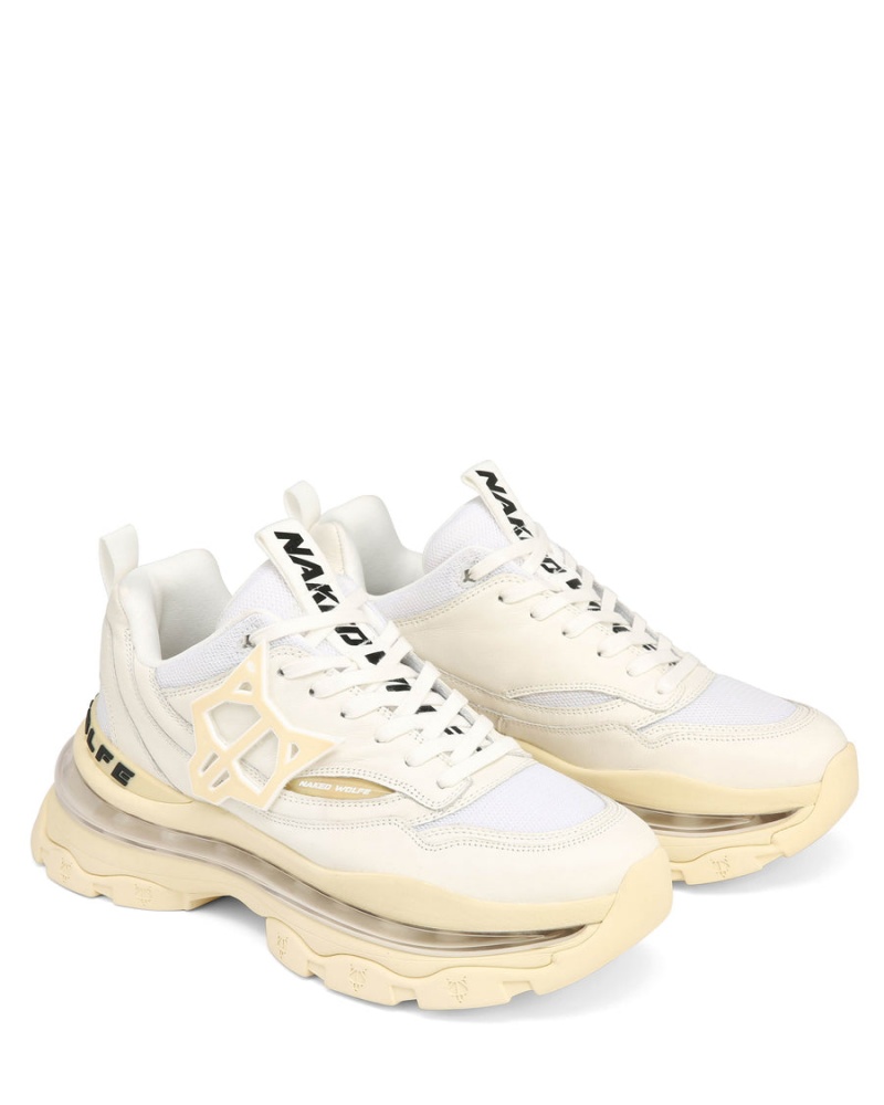 White Naked Wolfe Spring Men's Sneakers | YDV2239IO