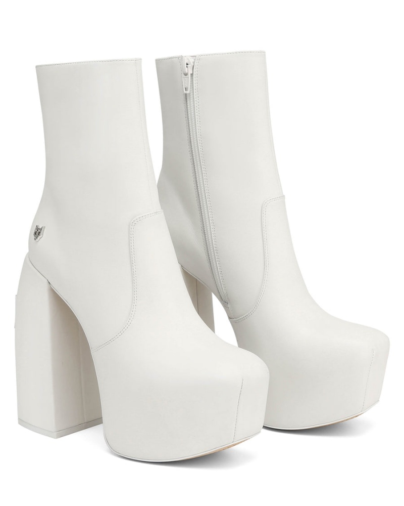 White Naked Wolfe Stylish Leather Women's Boots | FFS6277SB