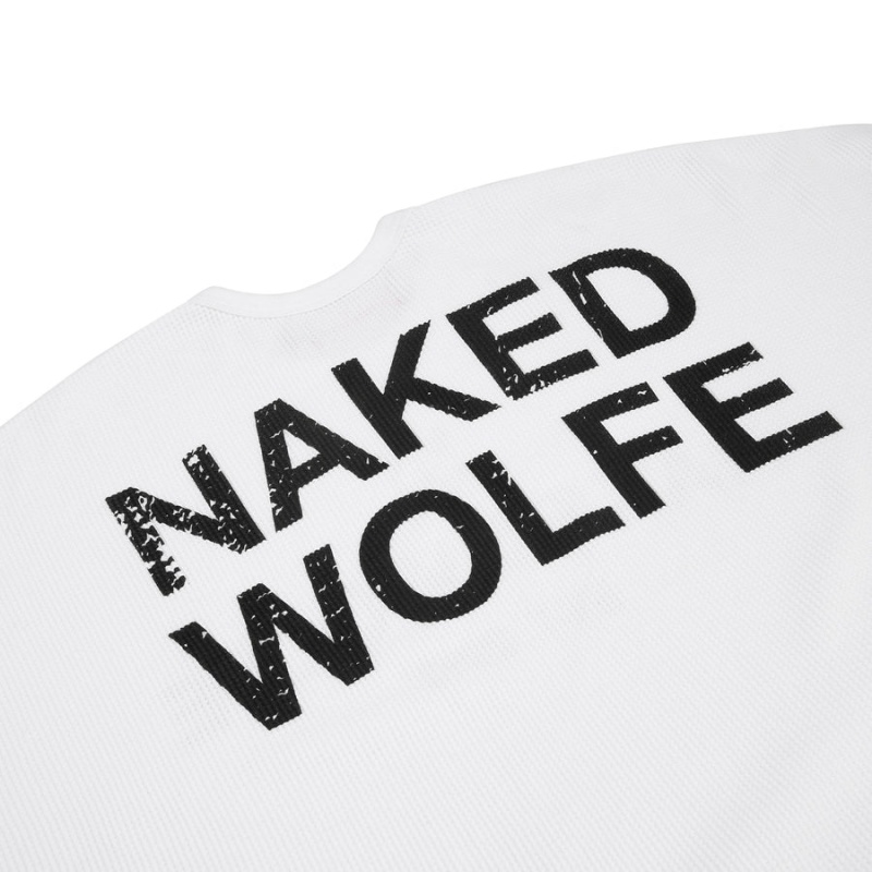 White Naked Wolfe Thermal Men's Sweatshirts | MQU1333GO