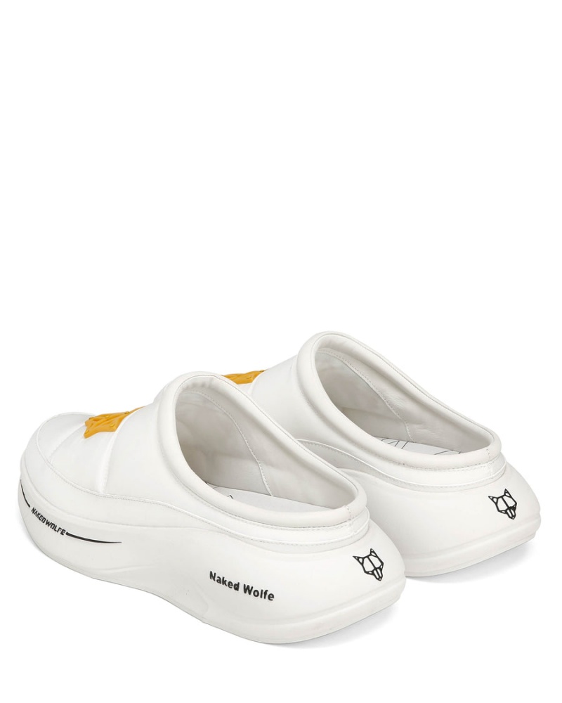 White Naked Wolfe Tide Triple Men's Slippers | YSC7968BX