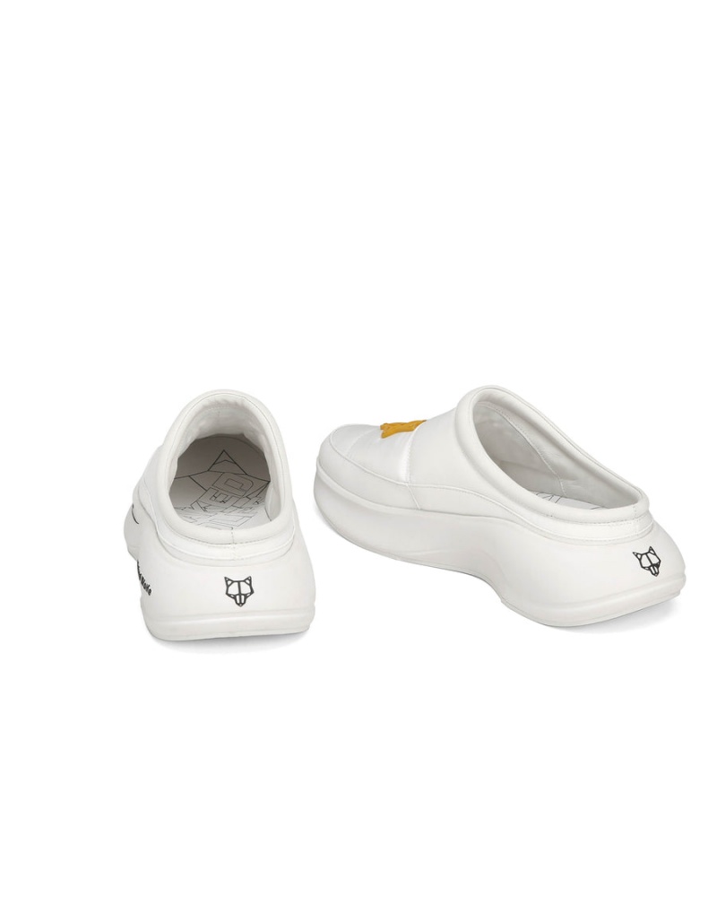 White Naked Wolfe Tide Triple Men's Slippers | YSC7968BX