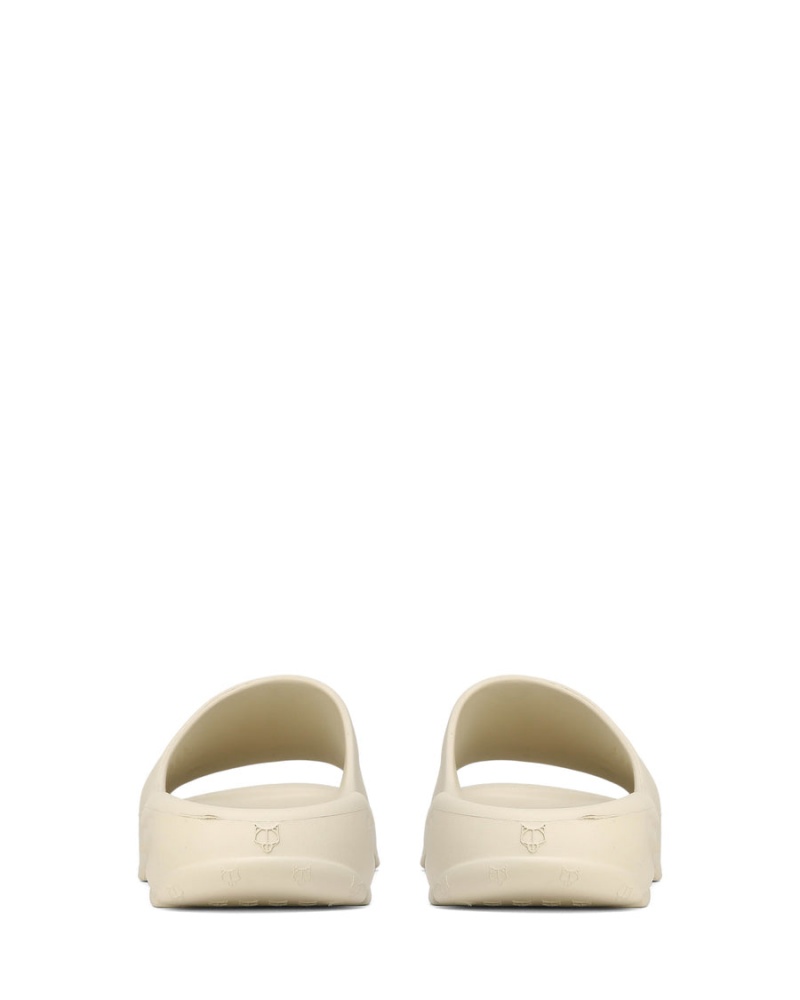 White Naked Wolfe Tommy Men's Slides | ZEE513MD