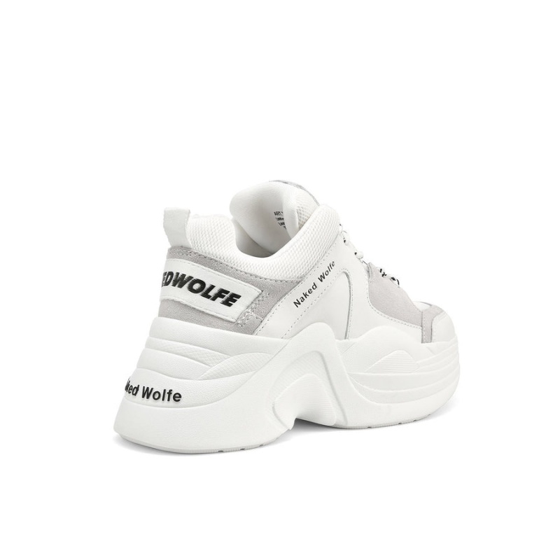 White Naked Wolfe Track Women's Sneakers | TEZ9985DN