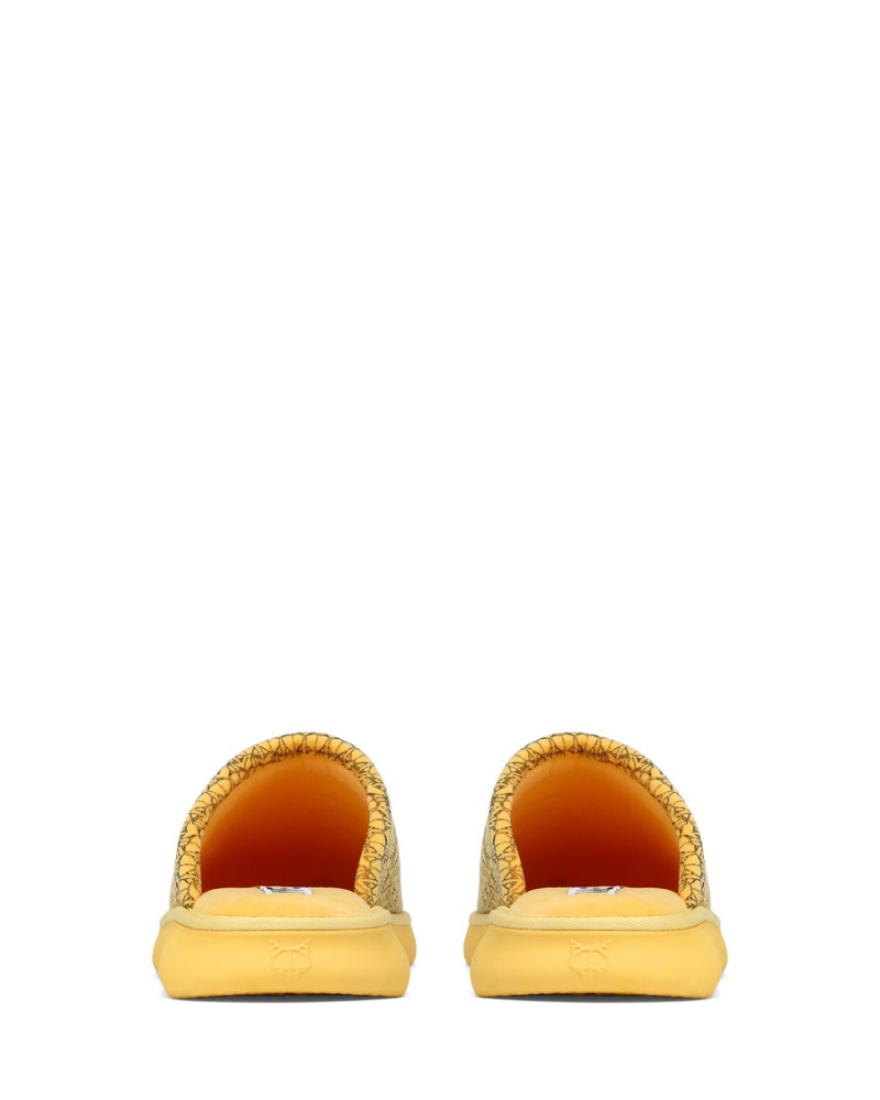 Yellow Naked Wolfe Ohio Men's Slippers | MOB7985RG