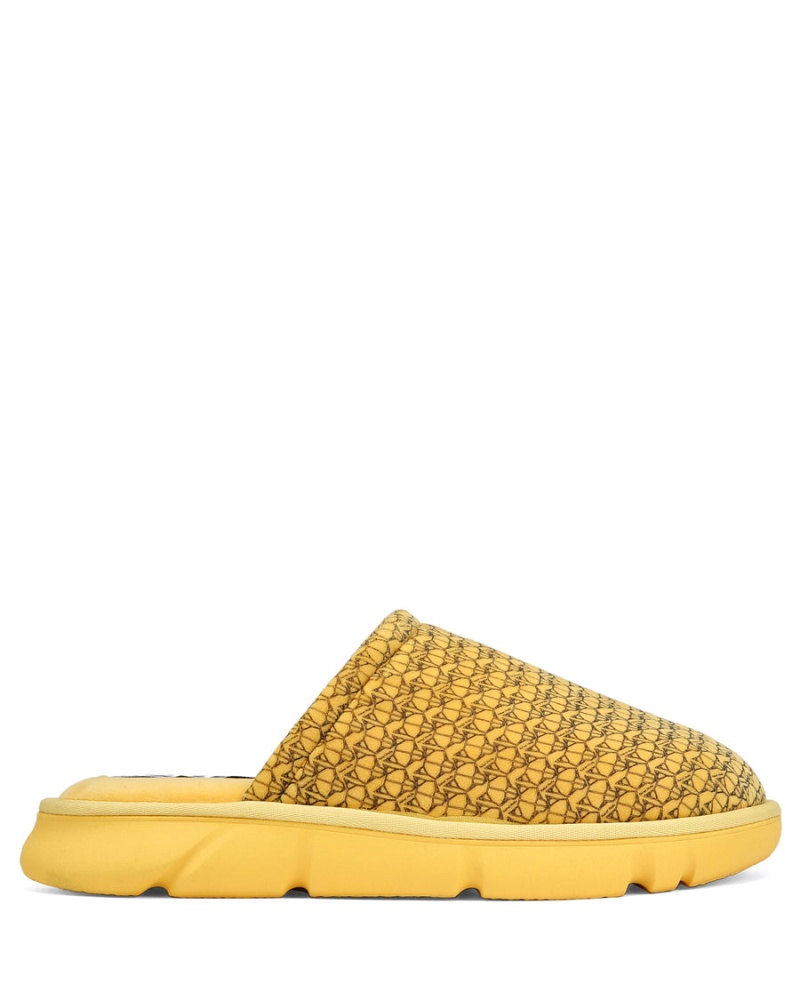 Yellow Naked Wolfe Ohio Men\'s Slippers | MOB7985RG