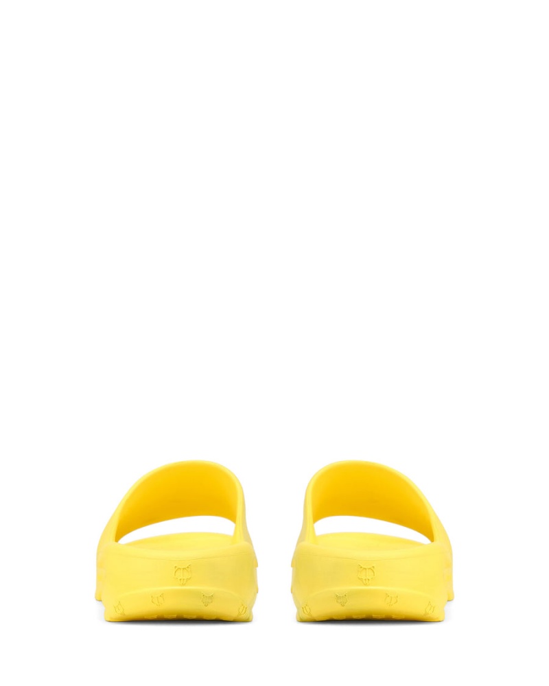 Yellow Naked Wolfe Tommy Men's Slides | NPT191FM